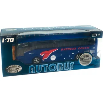 autíčko Kovový autobus se zvuky Dromader 718220 červený