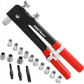 Nýtovací pistole Nýtovací kleště na nýtovací matice Kraft&Dele ruční ocelové s příslušenstvím M3-M8