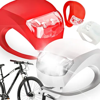Cyklosvítilna LED světlo na kolo přední zadní silná sada světel 2v1 na kolo na baterie