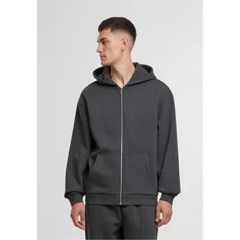 Pánská mikina Fluffy Zip Hoody - charcoal 5XL