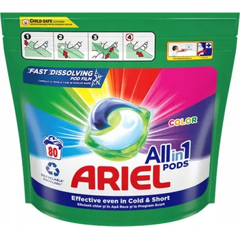 Prací prostředek Ariel All-in-1 PODS Color prací kapsle 80 ks