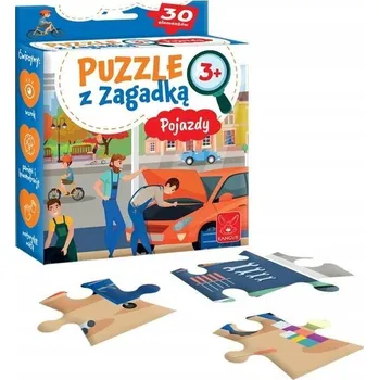 Puzzle Puzzle s Hádankou Vozidla 3+