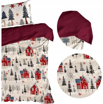 Povlečení Vánoční Povlečení 160X200 z bavlněného saténu Eurofirany