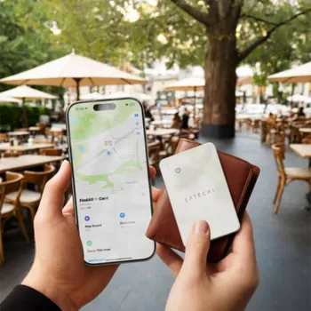 Peněženka Satechi Peněženka FindAll kompatibilní s Apple Find My (písková)