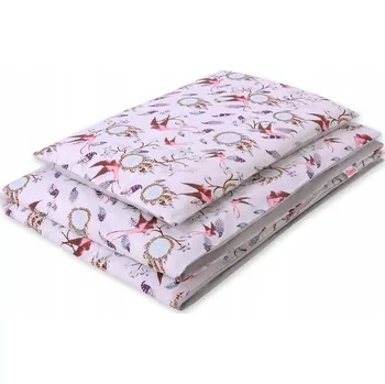 Povlečení Oboustranné povlečení 2dílné bavlněné - vlaštovky růžové