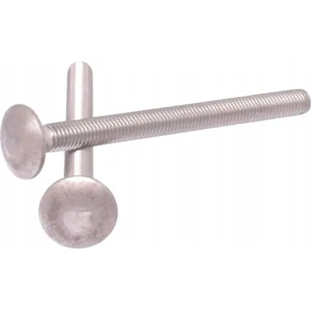 Šroub M6x100 Nerezový šroub s půlkulatou hlavou a čtyřhranem (Zámečnický) Inox A2, 5 ks