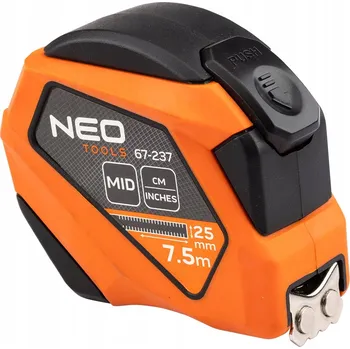 metr Svinovací ocelový metr 7,5 m x 25 mm s aretací NEO TOOLS