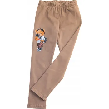 Dívčí legíny s potiskem a Tup Tup vzorem moka phone, vel. 146