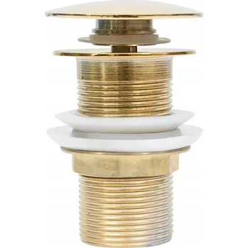 Sifon Zátka umyvadlová výpust Click-Clack kulatý VidaXL zlatá