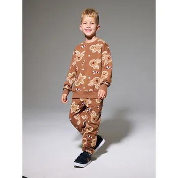 Chlapecké kalhoty Sinsay - Kalhoty joggers - tmavě hnědá - 204GS-89X - 204GS-89X-140