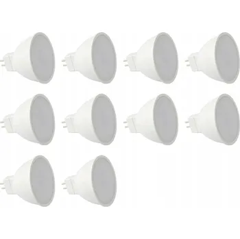Žárovka LED žárovka 5W Patice MR16 Reflektor 6500K Studená Bílá SADA 10 Ks