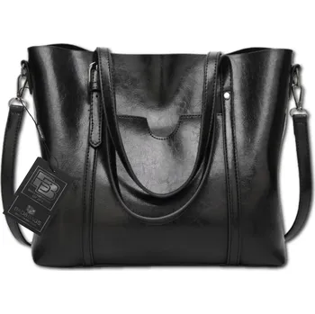 Kabelka Velká dámská kabelka z hnědé kvalitní umělé kůže, formát A4, s přídavným popruhem