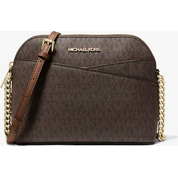 Kabelka Michael Kors Kabelka Jet Set Travel md Dome Crossbody logo brown hnědá