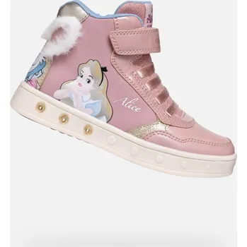 Dívčí tenisky Růžové dívčí tenisky Geox Skylin - Holky GEOX bílá | růžová 3529535