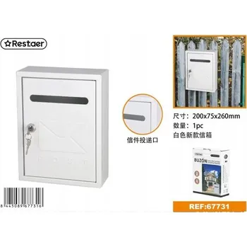 Železářství Elegantní bílá poštovní schránka 200 x 260 mm