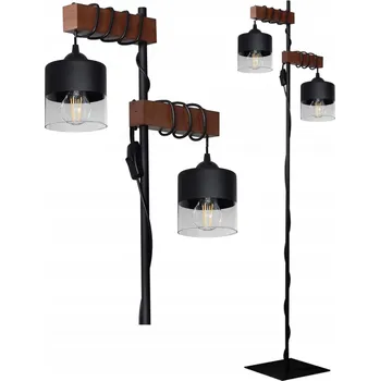 Stojací lampa Stojací lampa Adex industriální E27 60 W 150 cm černá