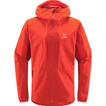 Pánská větrovka Bunda Haglöfs Discover touring pánská barva: červená, velikost: L