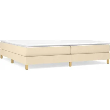 Postel Rám postele krémový samet 203 x 200 x 25 cm