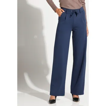 Dámské kalhoty Široké kalhoty z úpletu Milano nám. modrá 42