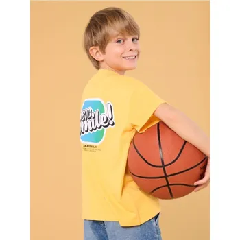 Chlapecké oblečení Sinsay - Tričko s krátkým rukávem - žlutá - 242DC-11X - 242DC-11X-104