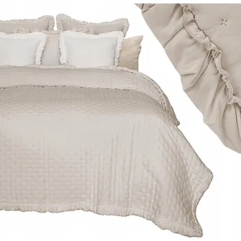 Přehoz na lůžko Přehoz na postel Łóżkoholicy polyester 170 cm x 210 cm béžový