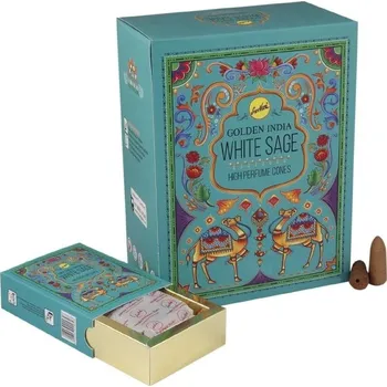 Čajovna Vonné Kužely Tekoucí dým - White Sage -10 ks