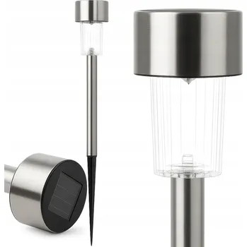 Venkovní osvětlení Solární lampa, zahradní lampička LED zapichovací se senzorem - sloupek 35 cm