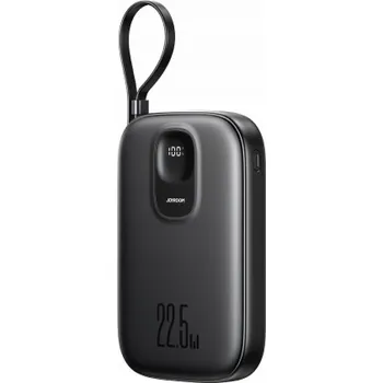 Powerbanka Joyroom Powerbanka JR-PBF17 22,5 W 10 000 mAh s vestavěným kabelem USB-C + 0,25 cm kabel USB-C - černá