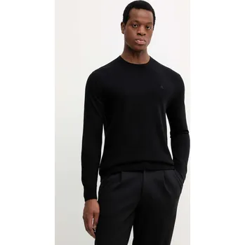 Pánský svetr Vlněný svetr Calvin Klein LV04LB305G černá 99X, vel. L