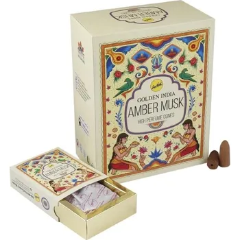 Čajovna Vonné Kužely Tekoucí dým - Amber Musk -10 ks