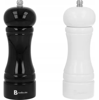 Kuchyňský mlýnek Ruční mlýnek Brunbeste dřevěný 1 g sada 2 ks bílý, černý