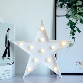 Lampička LED Lampa Hvězda – Dekorativní, Teplé Světlo