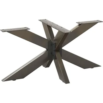 Konferenční stolek OMAXI Noha konferenčního stolku ve tvaru pavouka černá 98 x 58 x (42-43) cm ocel 317711
