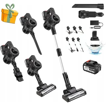 Vysavač VYSAVAČ AKUMULÁTOROVÝ TYČOVÝ 6V1 CYKLONOVÝ S LED OSVĚTLENÍM, SACÍ VÝKON 15 kPa