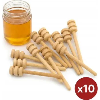 Příbor SADA DŘEVĚNÝCH LŽIČEK NA MED bukové 9 cm lžíce na MED 10 kusů