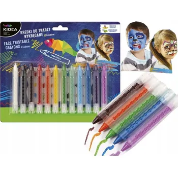 Pastelka Pastelky na malování na obličej Derform 12 ks