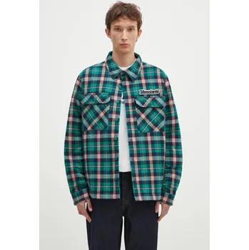 Pánská větrovka Košilová bunda Billionaire Boys Club Padded Check Overshirt B24430 zelená 77X, vel. S