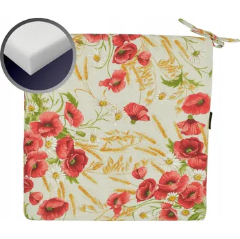 Polštář POLŠTÁŘ NA ŽIDLI ČTVERCOVÝ 40x40 s vázáním