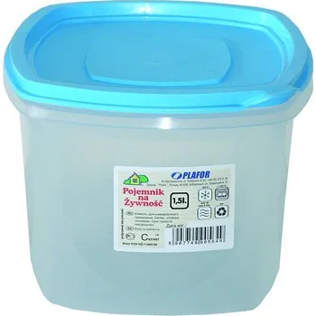 Dóza na potraviny ČTVERCOVÁ NÁDOBA 1,4L KRABIČKA NA POTRAVINY PLAFOR