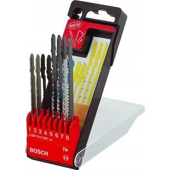 Pilový plátek Bosch Sada pilových listů do přímočaré pily s upínáním T, 8 ks