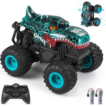 autíčko DÁLKOVĚ OVLÁDANÉ AUTO - DINOSAURUS, MONSTER TRUCK PRO DĚTI, 360° rotace