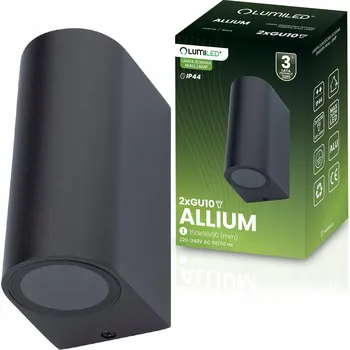 Venkovní osvětlení ZAHRADNÍ FASÁDNÍ SVÍTIDLO ČERNÉ GU10 MODERNÍ