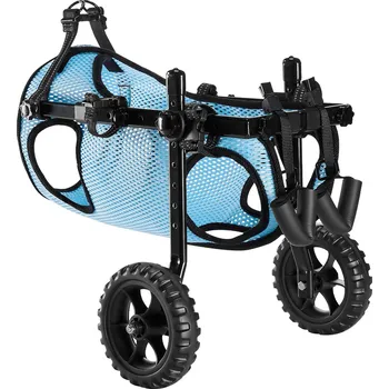 VEVOR Psí 2kolový invalidní vozík modrý do 15 kg