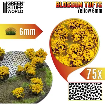 Green Stuff World Blossom Tufts- 6mm - Yellow Flowers (Green Stuff World)