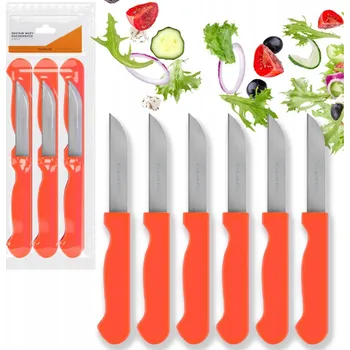 Kuchyňský nůž 6 x nůž kuchyňský nůž na krájení zeleniny hladký 6 Ks nože univerzální sada