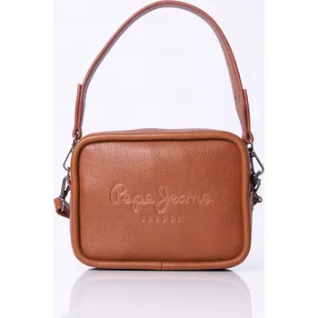 Kabelka Pepe Jeans hnědá kabelka přes rameno z eko kůže