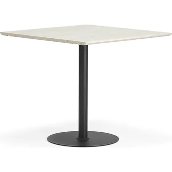 Jídelní stůl Barový stůl METRIC, rozšiřující díl, 1000x1000x900 mm, černá/jasan