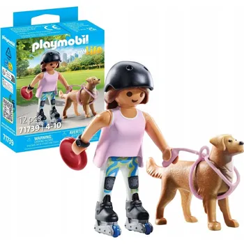 Stavebnice Playmobil Playmobil Bruslař s retrívrem 71739