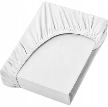 Prostěradlo PROSTĚRADLO S GUMOU LUXURY BAVLNĚNÝ SATÉN 160x200cm BÍLÉ