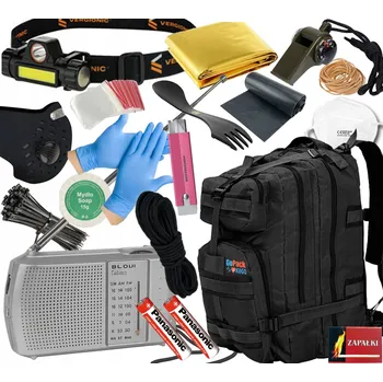 turistický batoh Vojenský Batoh GOPACK 30l XV 20-40 l černý